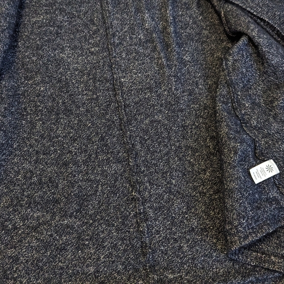 Athleta women's xs 52% cashmere shawl cocoon wrap navy heathered - Picture 6 of 6